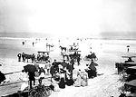 People Enjoying Daytona Beach, 1904