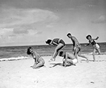 Leapfrog on the Beach, West Palm Beach Florida, 1953