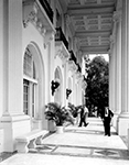 Sightseers visit the Flagler Museum, Palm Beach Florida, 1972