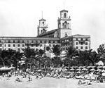 The Beach and Cabanas at The Breakers Hotel, Palm Beach, Florida, 19--