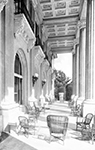 The Porch of the Royal Ponciana Hotel, Palm Beach Florida, 1920s