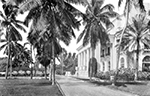 Entrance to the Whitehall Hotel after 1925, Palm Beach Florida