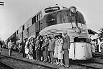 Arrival of the Orange Blossom Special Train, West Palm Beach, Florida, 1938