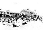 Crowded Beach at The Breakers Hotel, Palm Beach, Florida, 192-