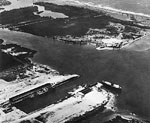 Aerial View of Port Everglades, 1937