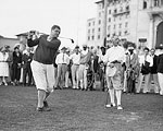 Babe Ruth and Former New York Gov. Al Smith at the Miami Biltmore, 1930