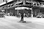 Policeman Directing Traffic, 1925