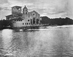 View of the Everglades Club from Lake Worth, 1928