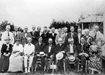 Pioneers Assembled for Group Portrait, 1919