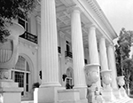 Close-up view of the Flagler Museum, Palm Beach Florida, 1962