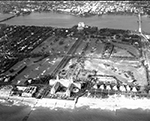 Aerial View Showing a Couple of Palm Beach Hotels, West Palm Beach Florida, 1948