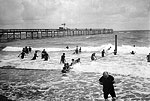Bathers in the Surf at the Beach, Palm Beach, Florida, 1911