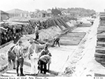Seaboard Air Line Railway Company Employees Preparing to Lay Track, West Palm Beach Florida, 1924